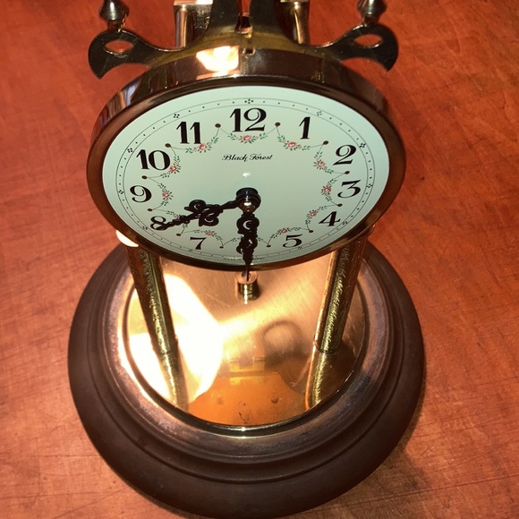 Black Forest Wall Decor Vintage Black Forest Dome Cloche Clock Made